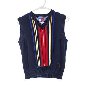 Tommy Hilfiger Vintage - Sleeveless Stripped Sweater Vest Size: M nwot